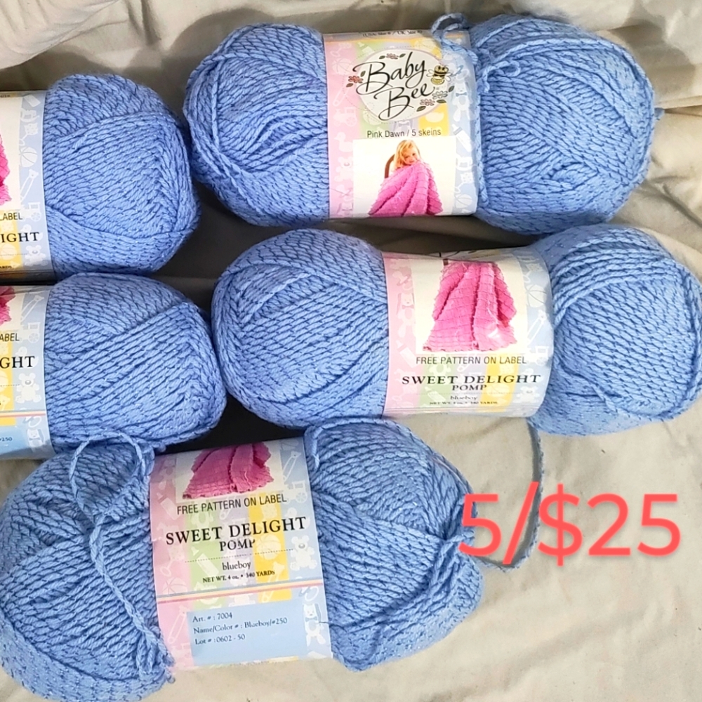 Baby Bee Blue Yarn Bundle
